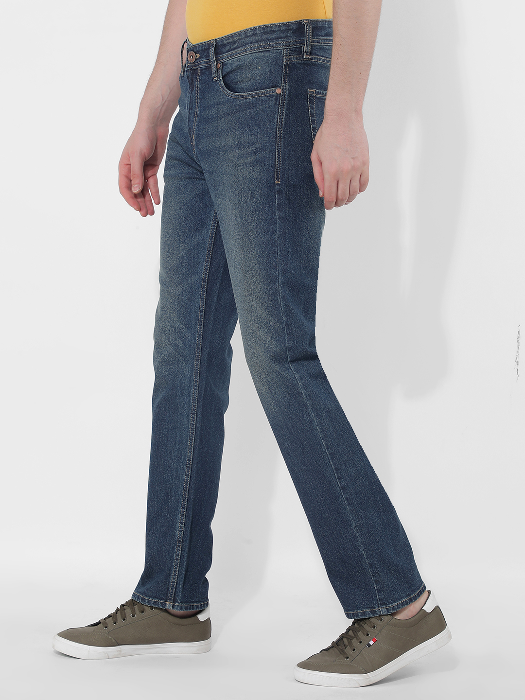 Numero Uno Men Solid Blue Jeans